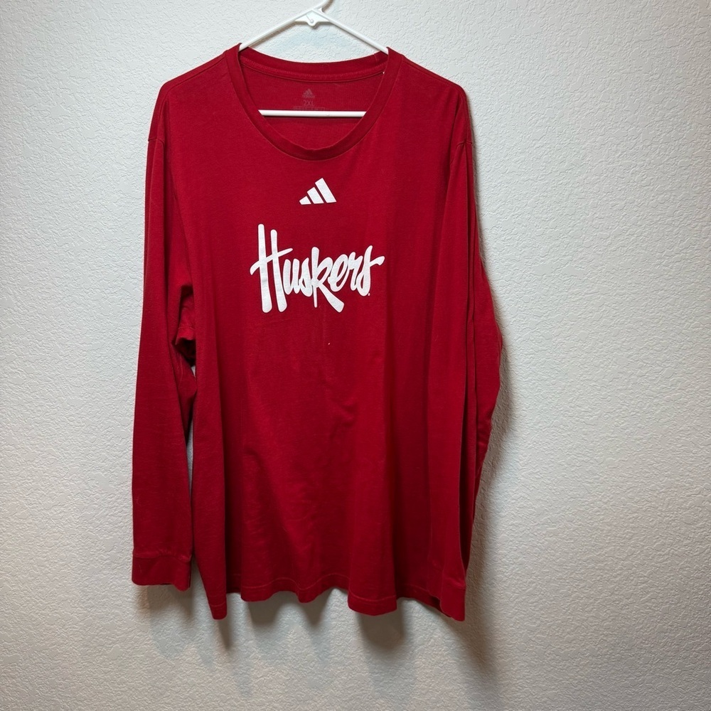 Adidas Bold Red Crew Neck Tee